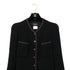 CHANEL VINTAGE COCO BUTTON LONG COAT BLACK 42 RTW 90305048