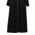CHANEL VINTAGE COCO BUTTON LONG COAT BLACK 42 RTW 90305048