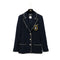 CHANEL COCO BUTTON NO5 TWEED JACKET NAVY WOOL 38 05C RTW 90305049