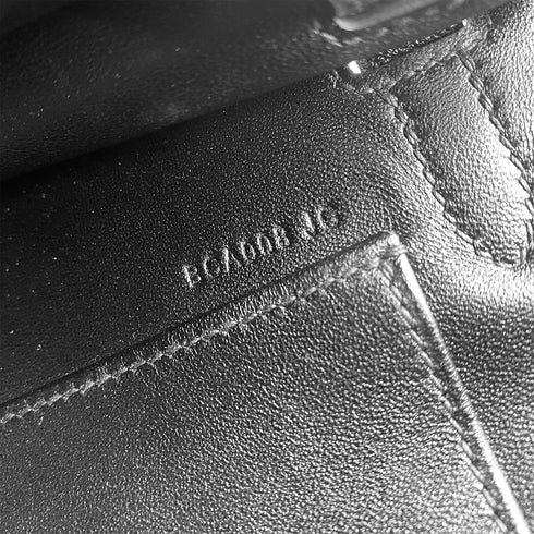 HERMES KELLY ELAN BLACK CHEVRE MYSORE CLUTCH SHOULDER BAG B PHW 90305111