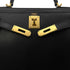 HERMES KELLY 28 SELLIER BLACK BOX CALF HAND BAG 2000 SQUARE D GOLD HARDWARE 90305112 - PURPOSE