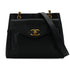 CHANEL VINTAGE TURN LOCK CHAIN TOTE BAG BLACK CAVIAR SKIN 90305120 - PURPOSE