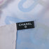 CHANEL VINTAGE SCARF COCOMARK PINK BLUE SILK 90305123