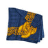 CHANEL VINTAGE SCARF COCOMARK CHAIN PATTERN BLUE SILK 90305124 - PURPOSE