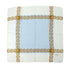 CHANEL VINTAGE SCARF COCOMARK CHAIN PATTERN WHITE LIGHT BLUE SILK 90305125