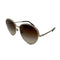 CHANEL SUNGLASSES COCOMARK GOLD BROWN EYEWEAR 90305129