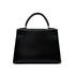 HERMES KELLY 28 SELLIER BLACK BOXCALF HAND SHOULDER BAG □A GHW 90305221
