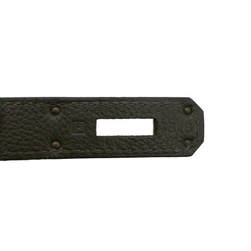 HERMES KELLY 32 RETOURNE VERT OLIVE EVERCOLOR HAND BAG □F GHW 90305222