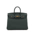 HERMES BIRKIN 25 VERT MANGROVE TOGO HAND BAG K PGHW 90305223