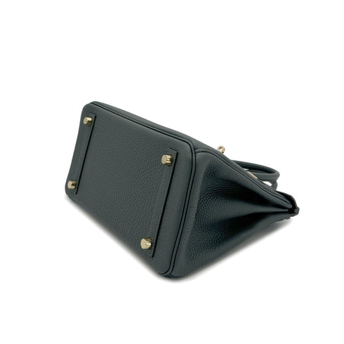 HERMES BIRKIN 25 VERT MANGROVE TOGO HAND BAG K PGHW 90305223