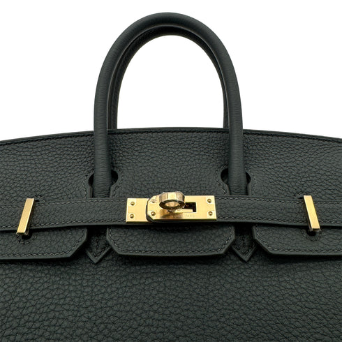 HERMES BIRKIN 25 VERT MANGROVE TOGO HAND BAG K PGHW 90305223