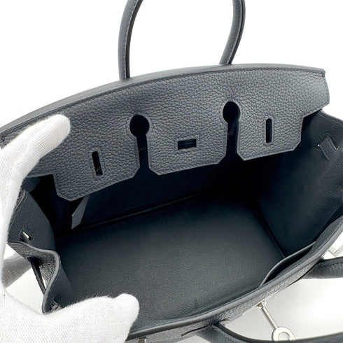 HERMES BIRKIN 25 GRIS MISTY TOGO HAND BAG W PHW 90305225