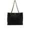 CHANEL VINTAGE MATELASSE CHAIN TOTE BAG BLACK CAVIAR SKIN 90305226