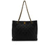 CHANEL VINTAGE MATELASSE CHAIN TOTE BAG BLACK CAVIAR SKIN 90305226