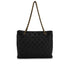 CHANEL VINTAGE MATELASSE CHAIN TOTE BAG BLACK CAVIAR SKIN 90305226