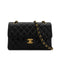 CHANEL VINTAGE CLASSIC FLAP SMALL CHAIN SHOULDER BAG BLACK LAMB SKIN 90305227
