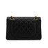CHANEL VINTAGE CLASSIC FLAP SMALL CHAIN SHOULDER BAG BLACK LAMB SKIN 90305227