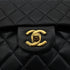 CHANEL VINTAGE CLASSIC FLAP SMALL CHAIN SHOULDER BAG BLACK LAMB SKIN 90305227