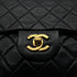 CHANEL VINTAGE CLASSIC FLAP SMALL CHAIN SHOULDER BAG BLACK LAMB SKIN 90305228