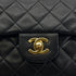 CHANEL VINTAGE CLASSIC FLAP SMALL CHAIN SHOULDER BAG BLACK LAMB SKIN 90305233