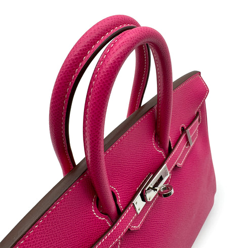 HERMES CANDY BIRKIN 25 ROSE TYRIEN RUBIS VEAU EPSOM HAND BAG □O PHW 90305234