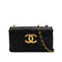 CHANEL VINTAGE MATELASSE BIG COCO CHAIN SHOULDER BAG BLACK LAMB SKIN 90305235 - PURPOSE