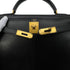HERMES KELLY 28 SELLIER BLACK BOXCALF HAND SHOULDER BAG 〇A GHW 90305238