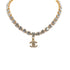 CHANEL VINTAGE NECKLACE RHINESTONE COCOMARK ACCESSORY 90305243