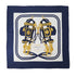 HERMES CARRE 90 BRIDES DE GALA SCARF SILK NAVY WHITE 90305245
