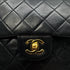 CHANEL VINTAGE CLASSIC FLAP MEDIUM CHAIN SHOULDER BAG BLACK LAMB SKIN 90305376