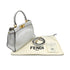FENDI PEEKABOO REGULAR SELLERIA HAND SHOULDER BAG LEATHER WHITE 8BN290 90305461