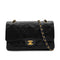 CHANEL VINTAGE CLASSIC FLAP MEDIUM CHAIN SHOULDER BAG BLACK LAMB SKIN 90305467 - PURPOSE