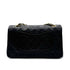 CHANEL VINTAGE CLASSIC FLAP MEDIUM CHAIN SHOULDER BAG BLACK LAMB SKIN 90305467 - PURPOSE