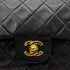 CHANEL VINTAGE CLASSIC FLAP MEDIUM CHAIN SHOULDER BAG BLACK LAMB SKIN 90305467 - PURPOSE