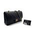 CHANEL VINTAGE CLASSIC FLAP MEDIUM CHAIN SHOULDER BAG BLACK LAMB SKIN 90305467 - PURPOSE