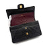 CHANEL VINTAGE CLASSIC FLAP MEDIUM CHAIN SHOULDER BAG BLACK LAMB SKIN 90305467 - PURPOSE