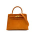 HERMES KELLY 25 SELLIER ORANGE DOBLIS HAND SHOULDER BAG □J GHW 90305470