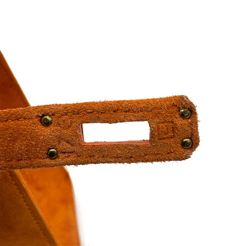 HERMES KELLY 25 SELLIER ORANGE DOBLIS HAND SHOULDER BAG □J GHW 90305470