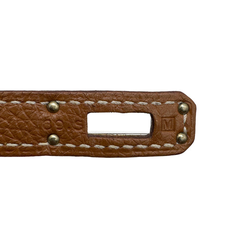 HERMES KELLY 25 RETOURNE GOLD TOGO HAND SHOULDER BAG □M PHW 90305881