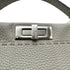 FENDI PEEKABOO REGULAR SELLERIA HAND SHOULDER BAG LEATHER GRAY 8BN226 90305473
