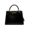 HERMES KELLY 28 SELLIER BLACK BOXCALF HAND SHOULDER BAG 〇U GHW 90306558 - PURPOSE