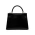HERMES KELLY 28 SELLIER BLACK BOXCALF HAND SHOULDER BAG 〇U GHW 90306558 - PURPOSE