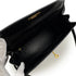 HERMES KELLY 28 SELLIER BLACK BOXCALF HAND SHOULDER BAG 〇U GHW 90306558 - PURPOSE