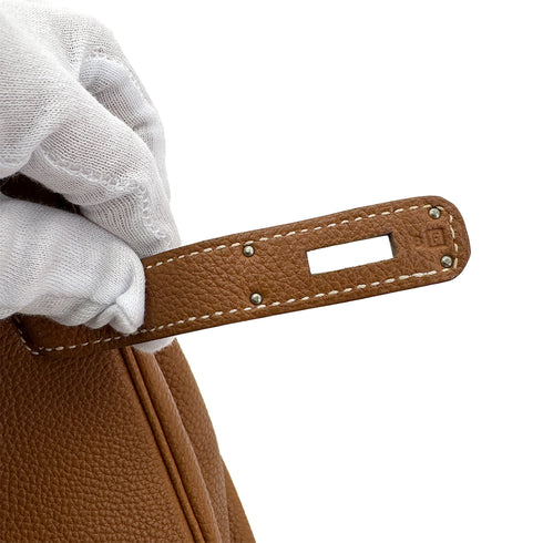 HERMES BIRKIN 30 GOLD TOGO HAND BAG □F PHW 90305666 - PURPOSE