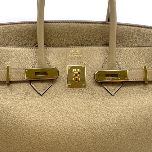 HERMES BIRKIN 35 POUSSIERE TOGO HAND BAG □L GHW 90305667 - PURPOSE