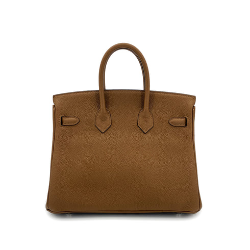 HERMES BIRKIN 25 ALEZAN TOGO HAND BAG Z PHW 90305669