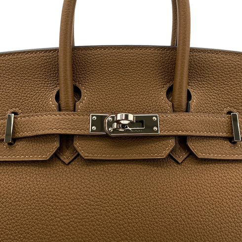 HERMES BIRKIN 25 ALEZAN TOGO HAND BAG Z PHW 90305669