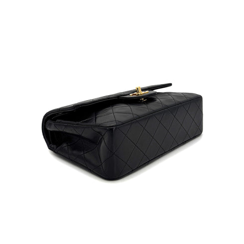 CHANEL VINTAGE CLASSIC FLAP SMALL CHAIN SHOULDER BAG BLACK LAMB SKIN 90305675 - PURPOSE