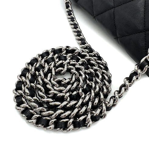 CHANEL MATELASSE COCOMARK ROUND CHAIN SHOULDER BAG BLACK LEATHER 90305895 - PURPOSE