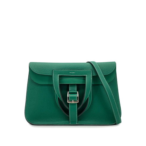 HERMES HALZAN 31 VERT VERTIGO TAURILLON CLEMENCE 5WAY HAND SHOULDER BAG A PHW 90305896 - PURPOSE